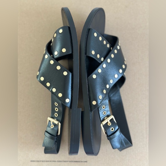 Madewell The Tuley Crossover Sandal in True Black, Size 7.5 - Picture 11 of 12